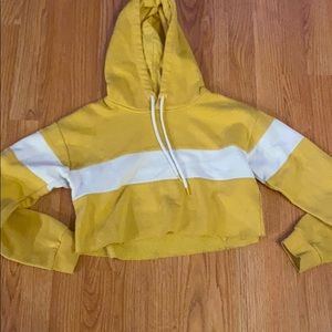 A cropped sweatshirt